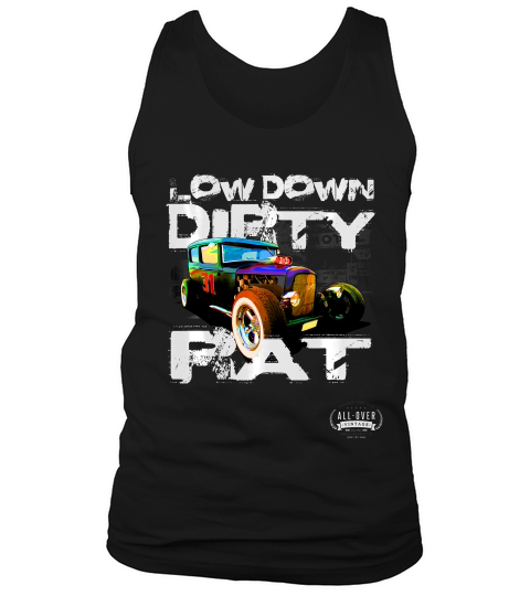 Low Down Dirty Rat Hot Rod Vintage T-shirt Tank Top Unisex