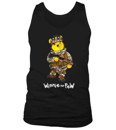 Winnie The Pew Army Tank Top Unisex