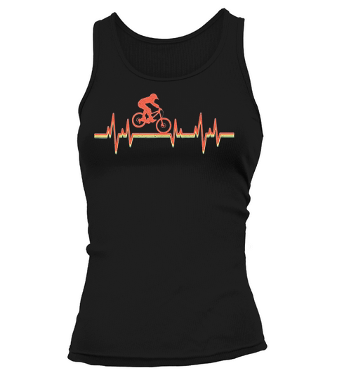 Mtb Mountainbike Vintage Retro Heartbeat Tank top Woman