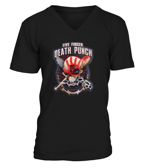Five Finger Death Puch Color V-Neck T-shirt