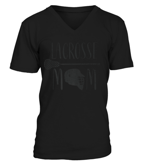 Lacrosse Mom Vintage Lax Gift Shirt_1 V-Neck T-shirt
