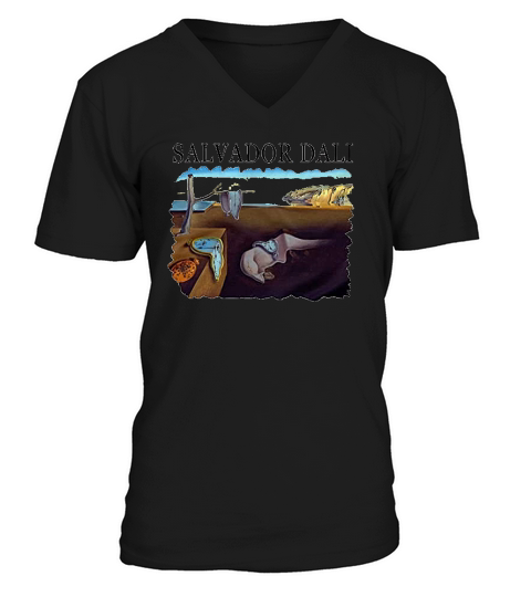 Salvador Dali The Persistence Of Memory V-Neck T-shirt