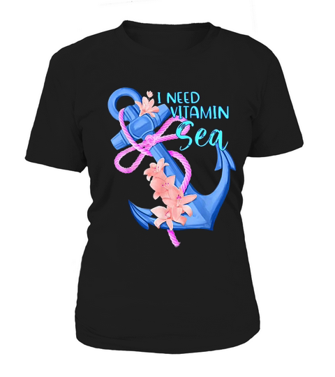 Anchor Vintage Style Women Summer I Need Vitamin Sea Women's T-Shirt