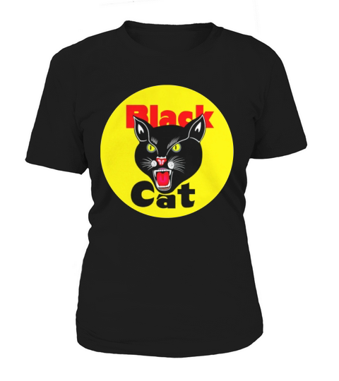 Black Cat Fireworks Firecracker T shirt Women's T-Shirt