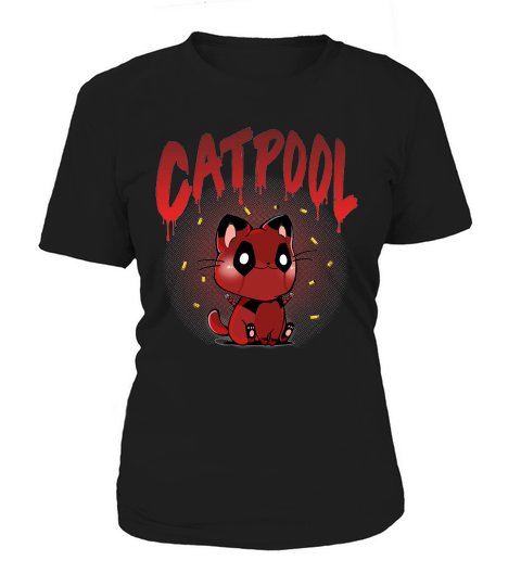 Catpool Funny Deadpool Mix Cat Unisex T-Shirt Women's T-Shirt