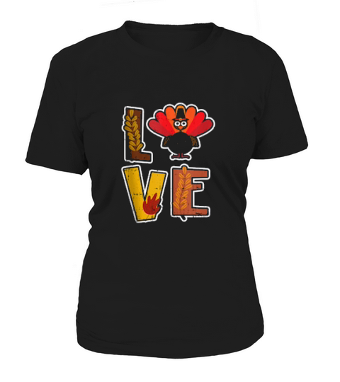 Love Turkey Fall Retro Vintage Cool Thanksgiving Women's T-Shirt