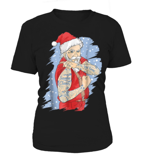 Santa Claus Tattoo Christmas With Tattoo For Mens T Shirt Women's T-Shirt