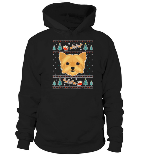 Merry Christmas Yorkshire Terrier  For Dog Lovers Hoodie Unisex