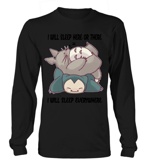 Sleeping Totoro Snorlax Long sleeved Unisex