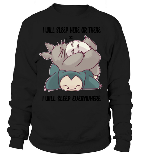 Sleeping Totoro Snorlax Sweatshirt Unisex