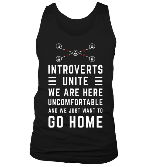 Introverts Unite Funny Anti Social Joke T-shirt Tank Top Unisex