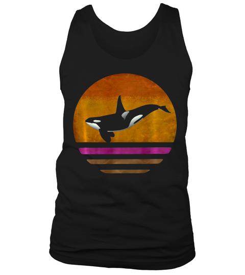 Killer Whale Orca Aquatic Sea Ocean Distressed _1 T-shirt Tank Top Unisex