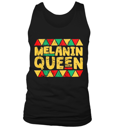 Melanin Queen African Pride History Heritage T-shirt Tank Top Unisex