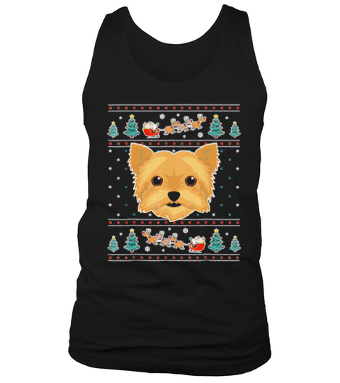 Merry Christmas Yorkshire Terrier  For Dog Lovers Tank Top Unisex