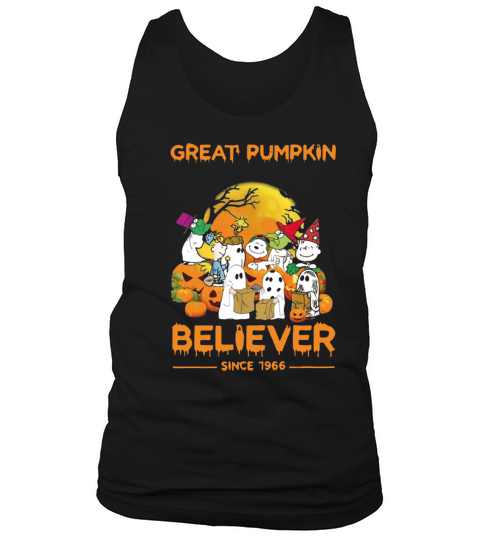 Snoopy Brown’s Ghost Great Pumpkin Believer Since 1966 shirt Tank Top Unisex