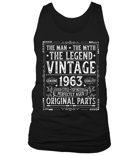 The Man The Myth The Legend Vintage 1963 Tank Top Unisex