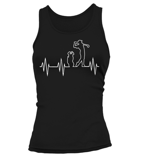 Golf Heartbeat T-shirt Tank top Woman