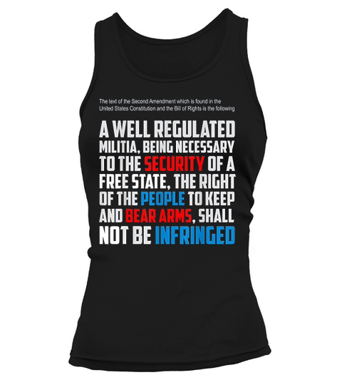 Second Amendment United States Constitution Tank top Woman
