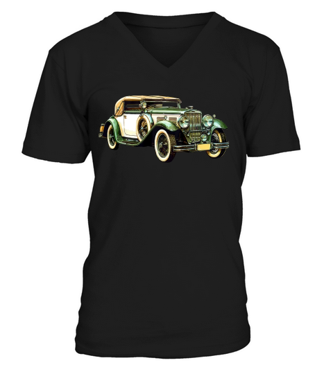 Classic Car Vintage Automobile Convertible T-shirt V-Neck T-shirt