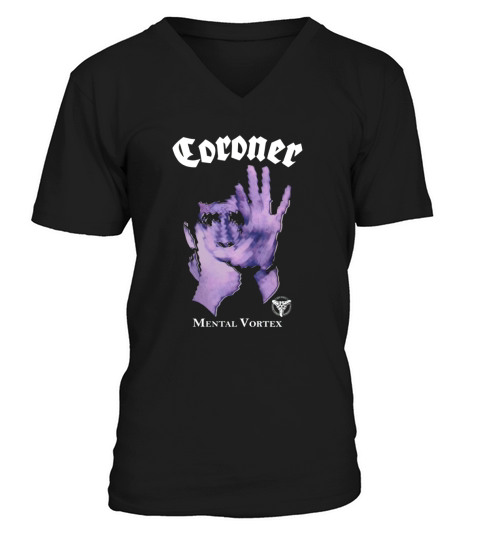 Coroner - Mental Vortex album Tshirt V-Neck T-shirt
