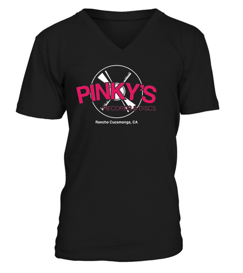 Donkey Pinkys Records V-Neck T-shirt