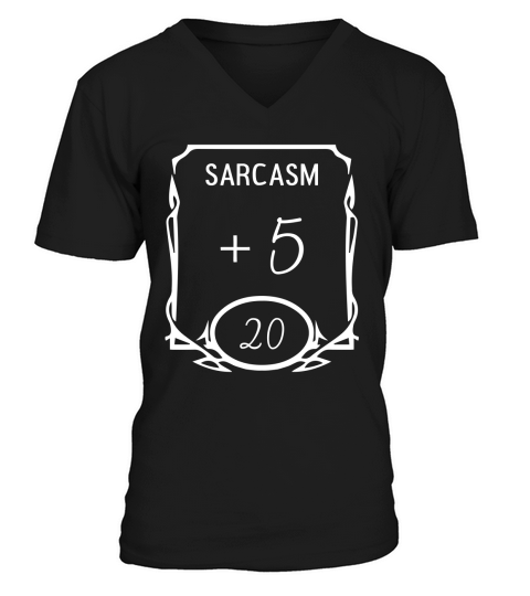 SARCASM +5 D&D GAME MUG  - Coffee Mug (colored) V-Neck T-shirt