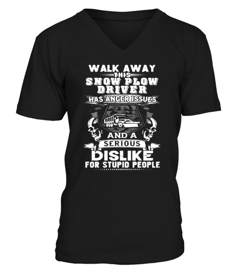 Snow Plow Driver Christmas Special - Walk Away This V-Neck T-shirt