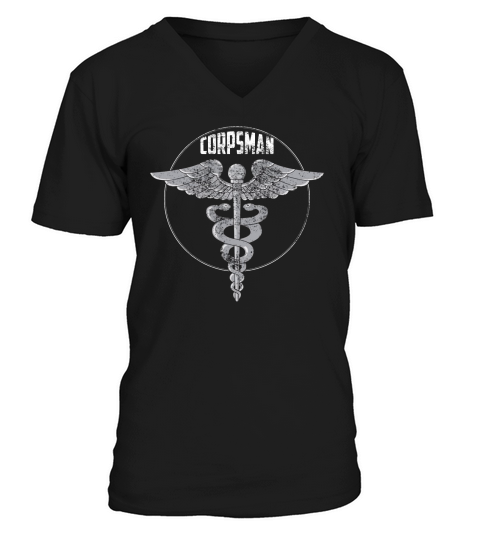 US Navy Corpsman V-Neck T-shirt