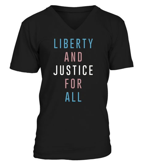 Vintage Tshirt For Liberty And Justice For All V-Neck T-shirt