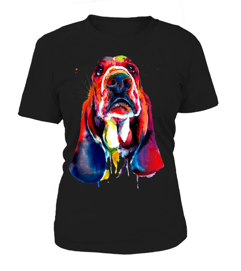 Basset Hound T-shirt - Basset Hound Artistic Funny Dog Breed Women's T-Shirt