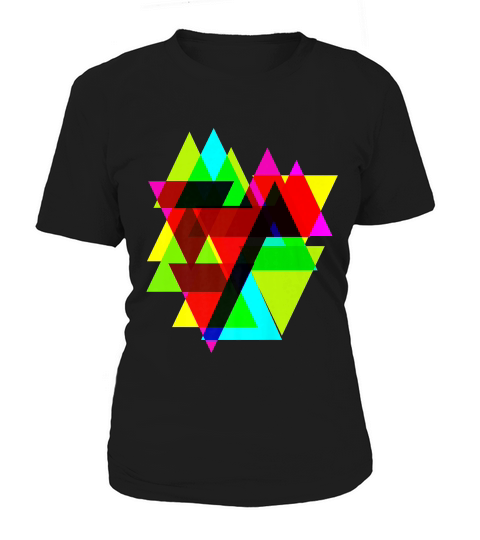Geometric Colorful Modern Angular Pattern Block Gift .ie4s T-shirt Women's T-Shirt
