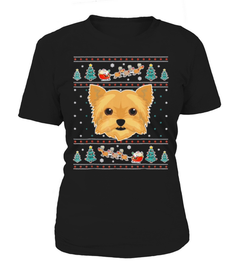 Merry Christmas Yorkshire Terrier  For Dog Lovers Women's T-Shirt