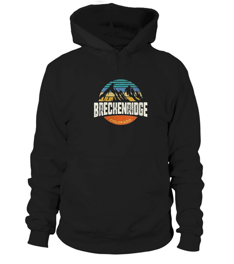 Vintage Breckenridge Colorado Outdoor Graphic Hoodie Unisex