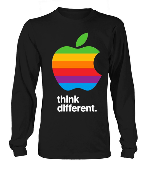 Apple Think Different Vintage Macintosh Long sleeved Unisex