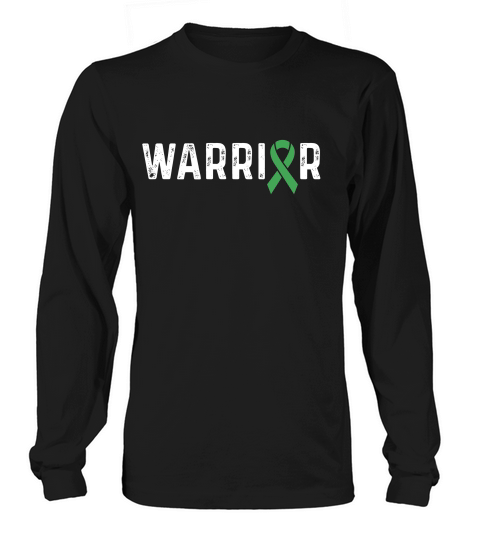 Lyme Disease Awareness Products Green Ribbon Warrior T-shirt Long sleeved Unisex