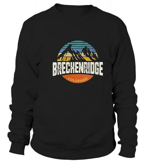 Vintage Breckenridge Colorado Outdoor Graphic Sweatshirt Unisex