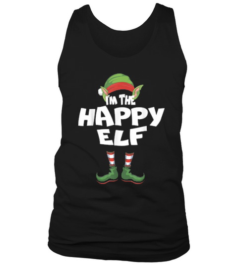 Fun Happy Elf Matching Christmas Family Caring Xmas Tank Top Unisex