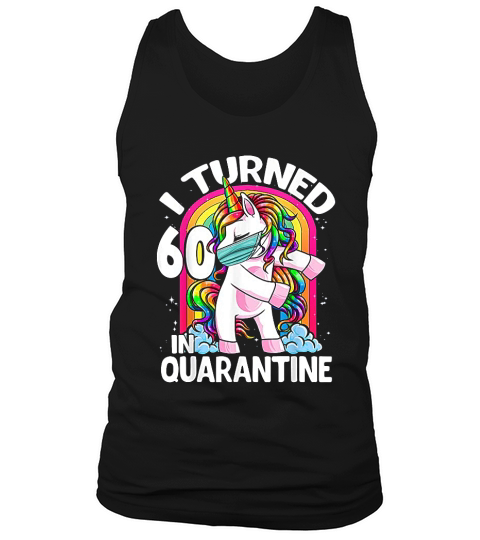 I Turned 60  Flossing Unicorn 60th Birthday Tank Top Unisex