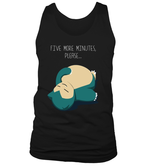 Snorlax Five More Minutes Please Mens Tank Top Unisex
