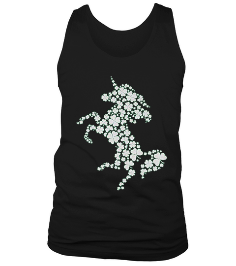 Unicorn Made Of Clovers St Patricks Day Tank Top Unisex