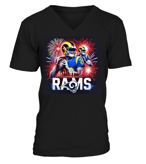 Rams V-Neck T-shirt