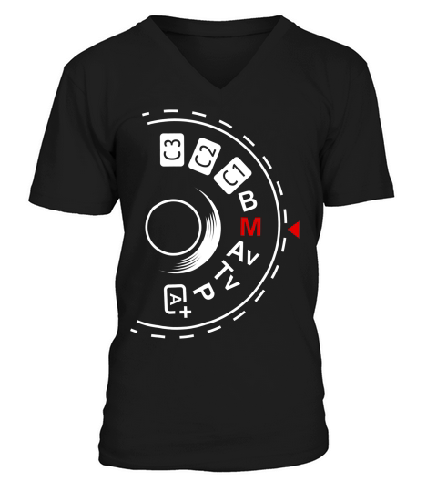 Shoot Manual Photography Lovers Tshirt V-Neck T-shirt