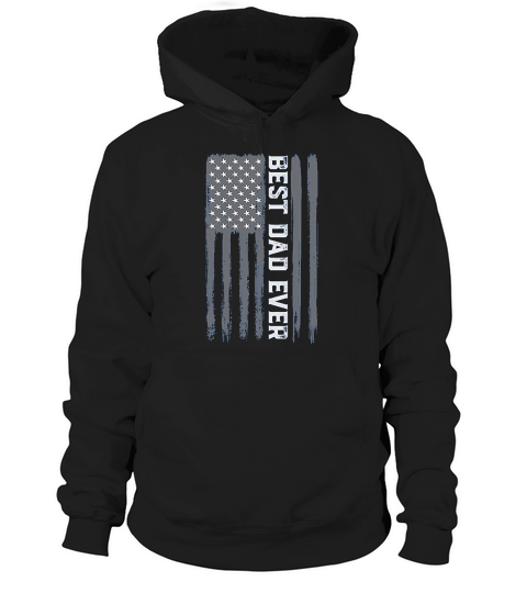 Vintage Best Dad Ever American Flag Hoodie Unisex