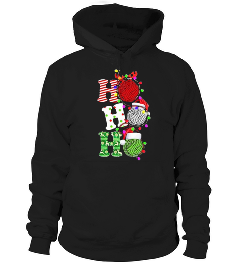 Yarn Ho Ho Ho Christmas Hoodie Unisex