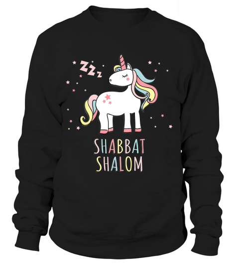 Shabbat Shalom Jewish Unicorn T-shirt Sweatshirt Unisex
