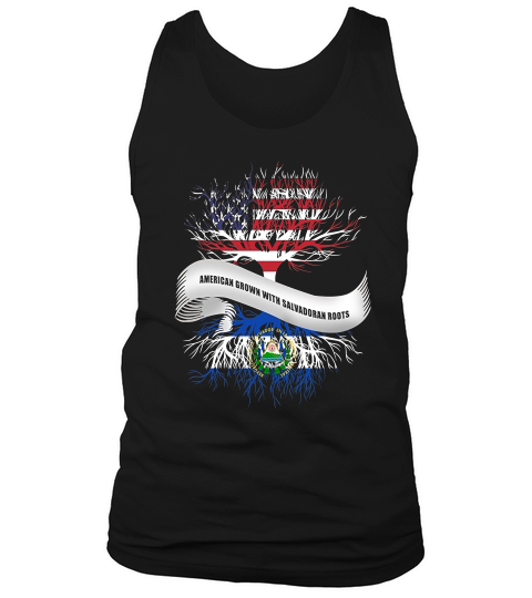 American Grown With Salvadoran Roots T-shirt El Salvador Tee Tank Top Unisex