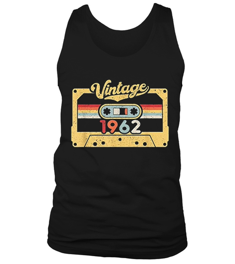 Cassette Vintage 1962  59 Years Old Gift  59th Birthday Tank Top Unisex