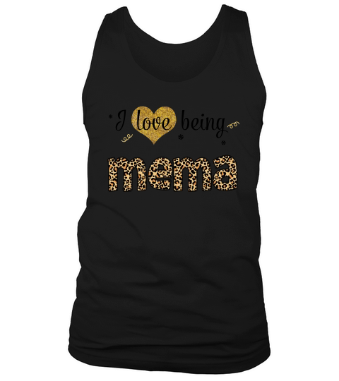 Leopard Plaid I Love Being  Mema White Tank Top Unisex