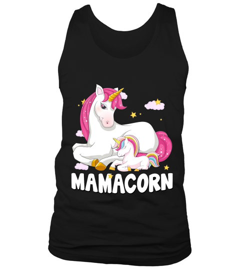 Mamacorn Shirt Unicorn New Mom Baby Mommy Mother Gift Tank Top Unisex