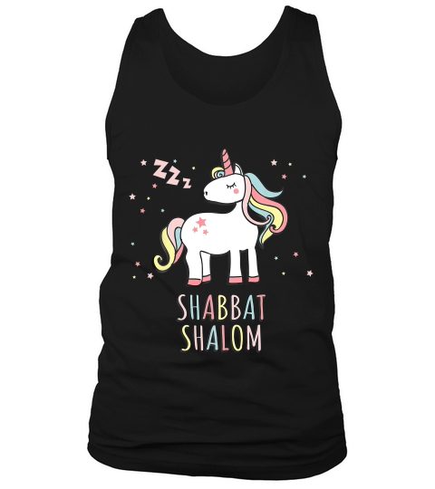Shabbat Shalom Jewish Unicorn T-shirt Tank Top Unisex